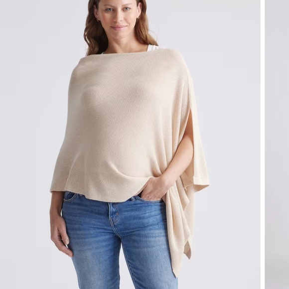 Cotton Cashmere Nursing Shawl QUINCE - Picture 2 of 5